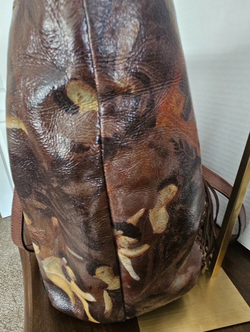 Patricia Nash Renaissance Revival Benvenuto Leather Tote Bag Limited Edition - Picture 13 of 16